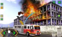 FireFighter rescue - emergency firetruck simulator Screen Shot 1