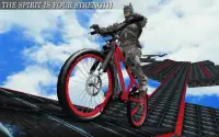 बीएमएक्स सुपर हीरो साइकिल स्टंट Screen Shot 2