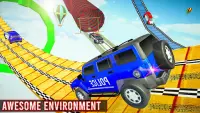 Police Prado Jeep Stunts Racing - เกม Jeep Stunts Screen Shot 7