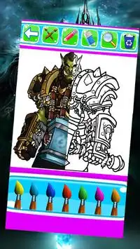 world of war wow coloring craft on azeroth by fans Screen Shot 6