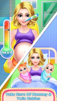 Pregnant Mommy &Twin Baby Care Screen Shot 0