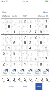 Sudoku X - Classic Sudoku Screen Shot 2