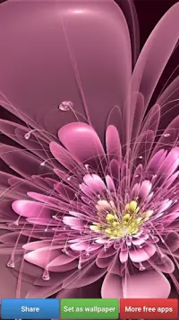 الزهور 3D خلفيات Screen Shot 3