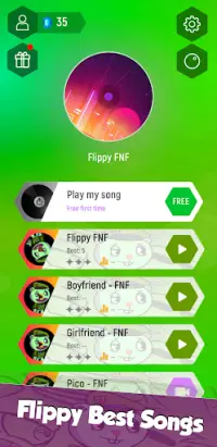 Flippy FNF Tiles Hop Funnu Music Game Screen Shot 0
