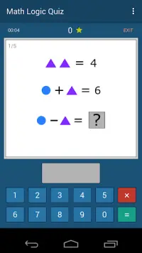 Mathematics Logic Quiz Screen Shot 0