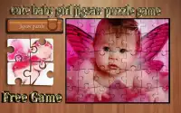 lindo bebé niña rompecabezas juego Screen Shot 1