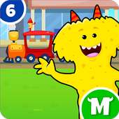 Die mampfende Monsterstadt - Ein Spiel für Kinder