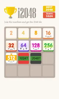 2048 puzzle gry Screen Shot 0