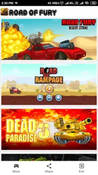 Road of Fury : Road of Rampage : Car Shooting Game Screen Shot 0
