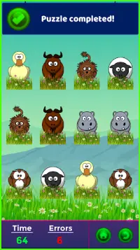 Lovely Animals - Memory Puzzle Game Screen Shot 5