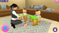 Simulator bayi kembar nyata 3D Screen Shot 5