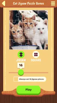 Cat Jigsaw Puzzle Games Screen Shot 2