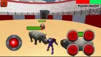 Robot VS Angry Bull 3D Screen Shot 0