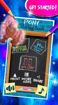 Pony Coloring Book Screen Shot 1