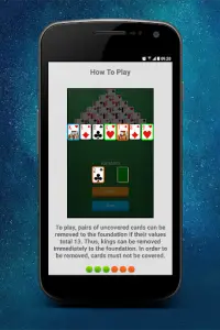 Pyramid Solitaire Screen Shot 6