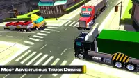 3D مدينة شاحنة بضائع النقل Screen Shot 1