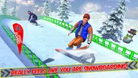 स्नोबोर्ड डाउनहिल स्की: स्केटर ब्वॉय 3 डी Screen Shot 3