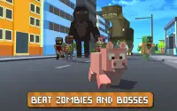 Blocky City Pig Simulator 3D Screen Shot 2