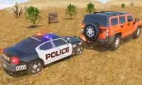 Offroad Jeep Prado Driving - Police Chase Games Screen Shot 1