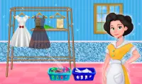 माँ कपड़े धोने की दुकान खेल: कपड़े धोने और सफाई Screen Shot 3