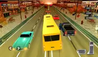 バスの交通レーサー：無限の高速道路レースの熱 Screen Shot 8