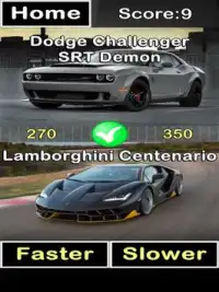 The Higher Lower Game: Cars Screen Shot 4