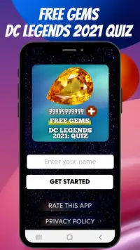 Quiz Free Gems for DC Legends 2021 Screen Shot 0