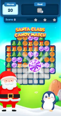 Santa Claus Candy Match - Christmas Games Screen Shot 5