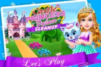قلعة قصر الأميرة غرفة تنظيف-بنات ألعاب Screen Shot 1