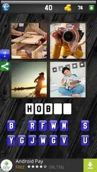 Pic The Word - 4 Pics 1 Word Screen Shot 1