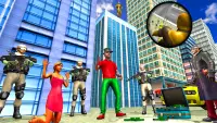 Flying Robot City Survival: Crime City Rescue Game Screen Shot 2