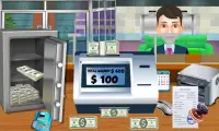 銀行キャッシャーレジスターゲーム-銀行学習ゲーム Screen Shot 1