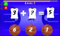 Kids Math Game Basketball Screen Shot 7