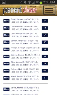 Pennant Chase - Free Baseball Simulation Leagues Screen Shot 1
