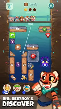 Diggy Piggy: Brick Ball Games Screen Shot 0