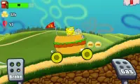 Sponge Kraby Car Hill Racing Screen Shot 4