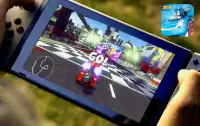 3D Sonic Chibi Race 2018 - Car Racing Game & Kart Screen Shot 2