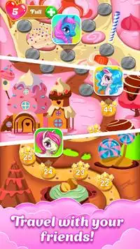 3 Сandy: Pony Tale - Free puzzle games for girls Screen Shot 0