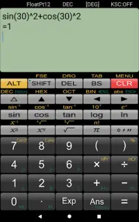 Kalkulator ilmiah Panecal Screen Shot 8