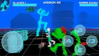 Stickman Chiến binh neon: Fite đường phố Screen Shot 0