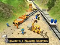 インドネシアの鉄道ビルド＆ドライビング：クラフトトレインゲーム Screen Shot 6