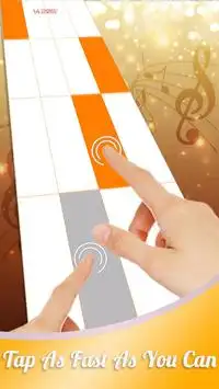 Orange Piano Tiles Screen Shot 3
