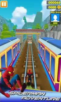Subway Spider Surfers - Superheroes Game 3D Screen Shot 0