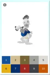 Color by number Mickey Mouse Pixel art Screen Shot 3