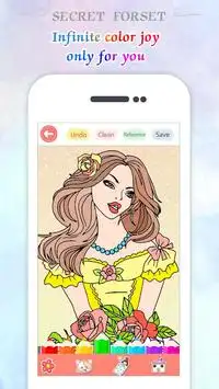 Princess Girls Coloring Games: Fairy Tale world Screen Shot 4