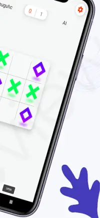 X vs O - Tic Tac Toe - Play With AI Screen Shot 4