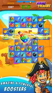 Pirate Treasure 💎 Match 3 Games Screen Shot 0
