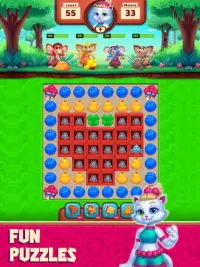 Cat Heroes - Match 3 Puzzle Screen Shot 8