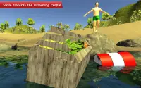 Water Rescue Team Lifeguard Swimmer Simulator Screen Shot 1