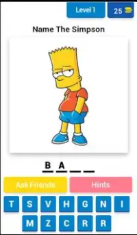 Guess The Simpsons Quiz Screen Shot 0